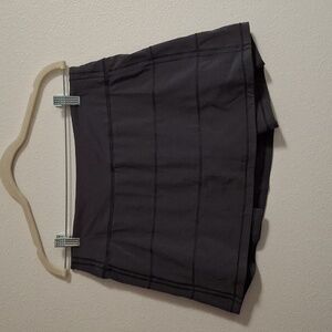 Lululemon Athletica Gray Pace Rival Skirt Short Size 8 Tennis Pickle Ball Run